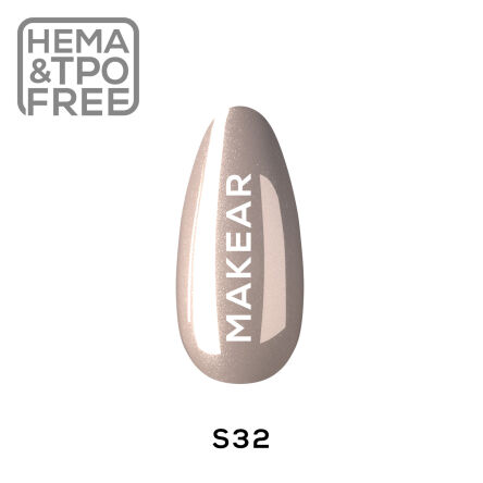 S32. Lakier hybrydowy MAKEAR - 8 ml