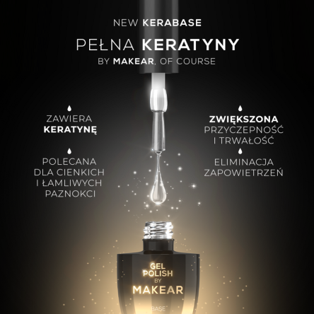 MAKEAR, Kera Base - wzmacniająca baza keratynowa HEMAFREE - 8 ml