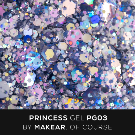 PG03 Princess Gel - Blue - MAKEAR 5ml