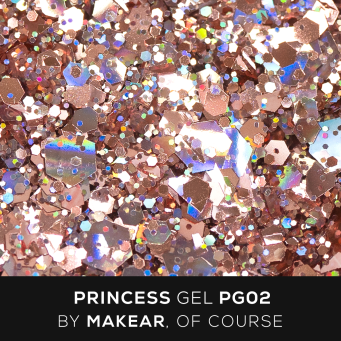 PG02 Princess Gel - Rose Gold - MAKEAR 5ml