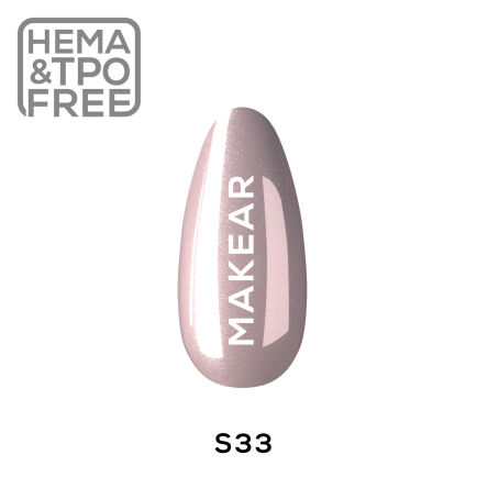 S33. Lakier hybrydowy MAKEAR - 8 ml