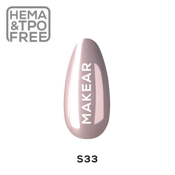 S33. Lakier hybrydowy MAKEAR - 8 ml