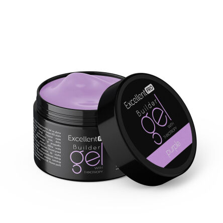 Excellent PRO Builder gel with thixotropy - PURPLE -  15g